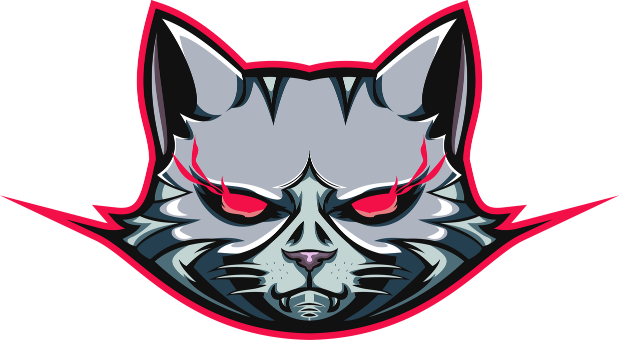 cat mascot for esport logo